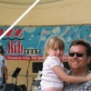 Kayla, my great-niece, and me at the Columbus jazzfest